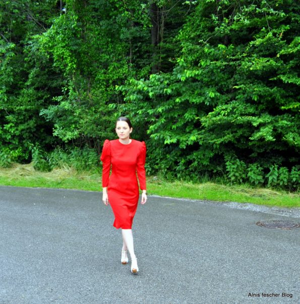 Red 50s dress