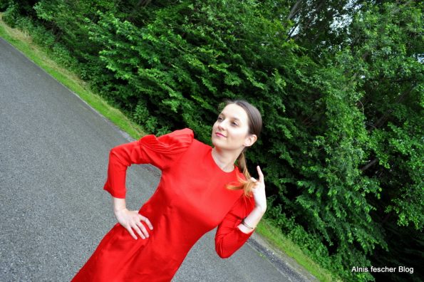 Red 50s dress