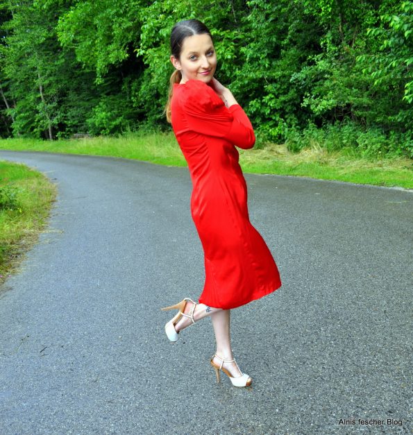 Red 50s dress