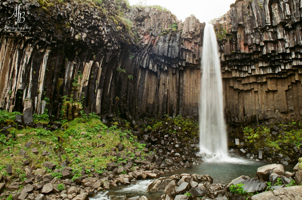 Wasserfall Svartifoss, Island